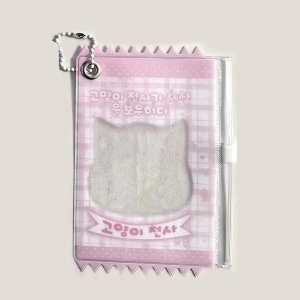 INS Transparent Candy Bag Badge Holder Korean Photocard Holder Display Bag Pendant Idol Photo Card Protective Cover