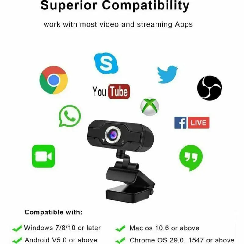 USB 1080p Webcam 4K Webcam With Microphone PC Camera 60fps HD full Camera Webcam For Computer PC Real-Time Video