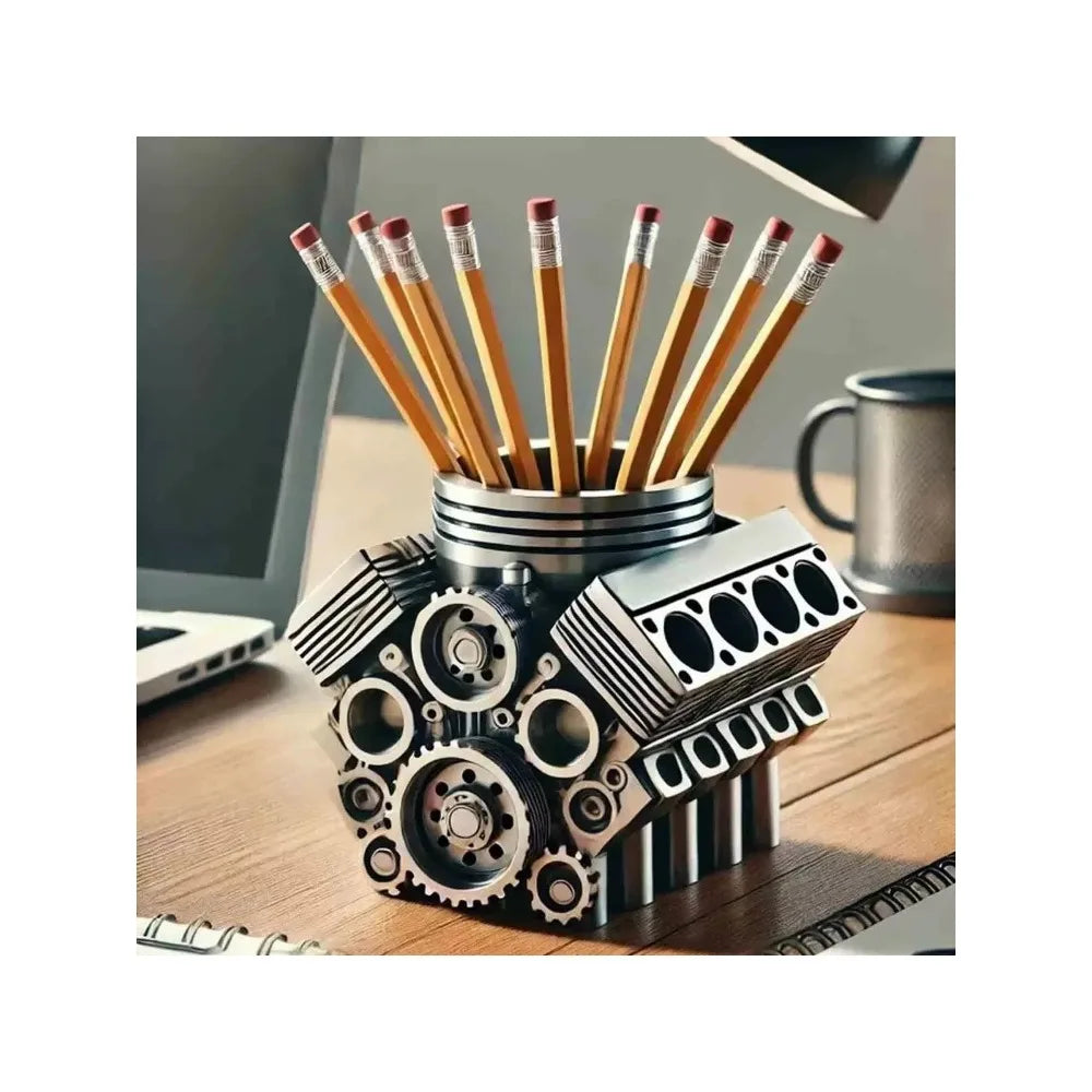 The 2025 New Pen Holder with V8 Engine Is A High-appearment-level Student Office Pen Holder Engine Pen Holder