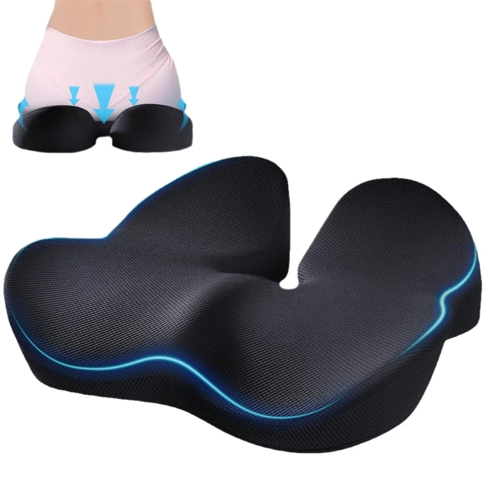 1pcs Office Chair Seat Cushion Pillow For Back Sciatica Coccyx Cushion Chair Support Cushion Memory Foam Chair Cushion