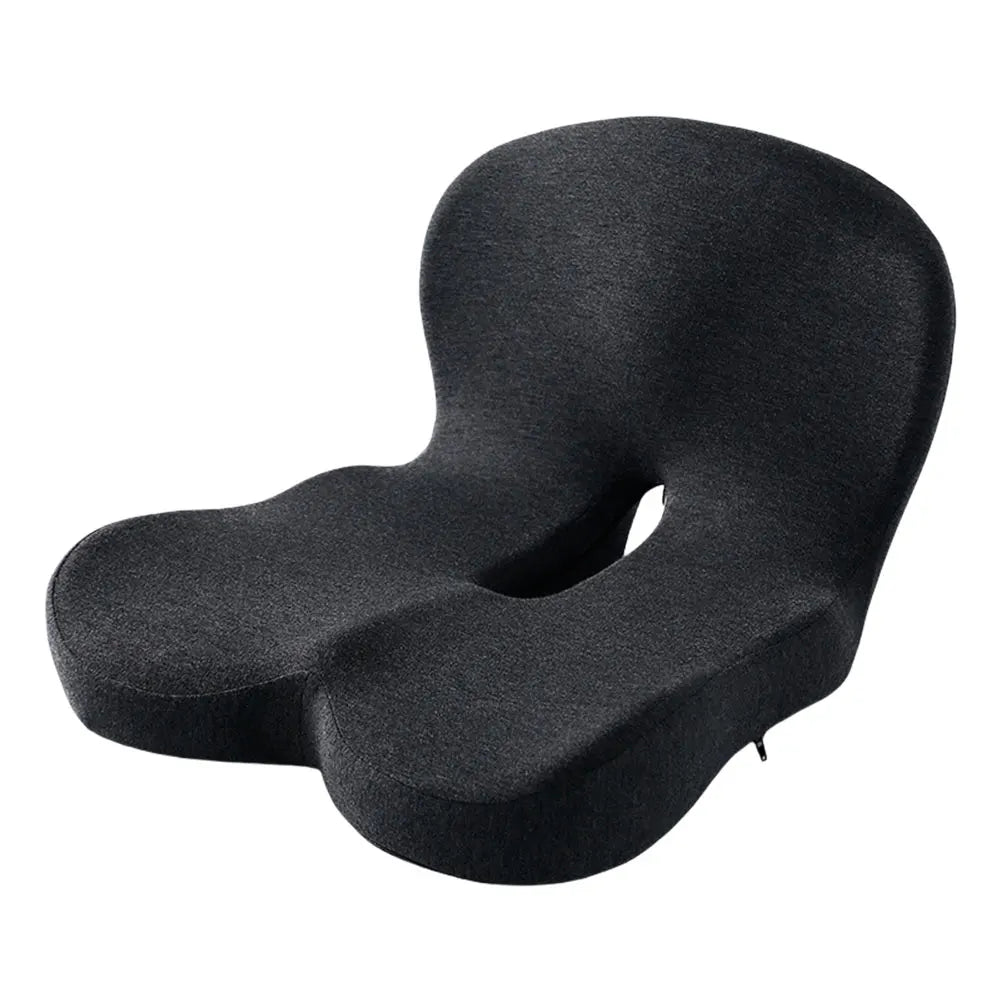 Memory Foam L-Shaped Integrated Seat Cushion with Back Support Office Chair Cushion for Car Truck Desk Gaming Chair - F