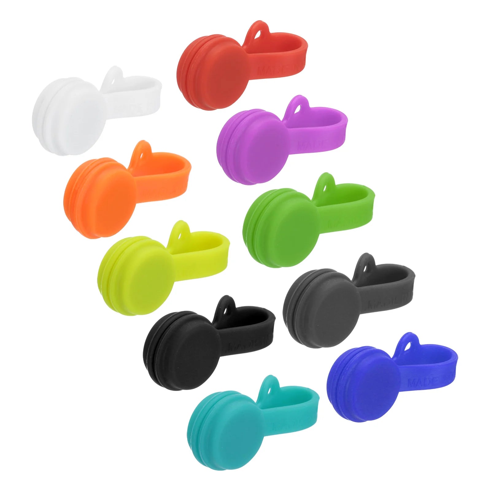 10Pcs Magnetic Cable Clips 2.8 Inch x 0.6 Inch Magnetic Cord Organizer Cable Ties Reusable Twist Ties for Home Kitchen