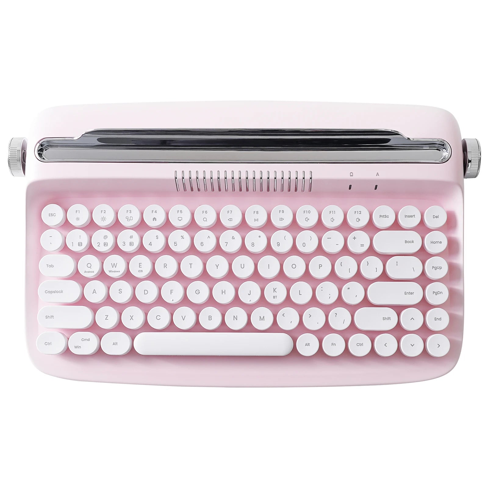 YUNZII ACTTO B303 Retro Wireless Typewriter Aesthetic Keyboard Vintage Style Bluetooth Keyboard with Integrated Stand