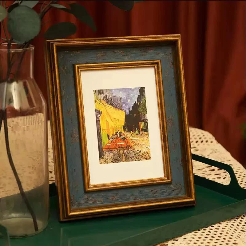 Creative American Retro Small Photo Frame Bedroom Bedside Table Decoration Ornaments Photo Frame Home Office Desktop