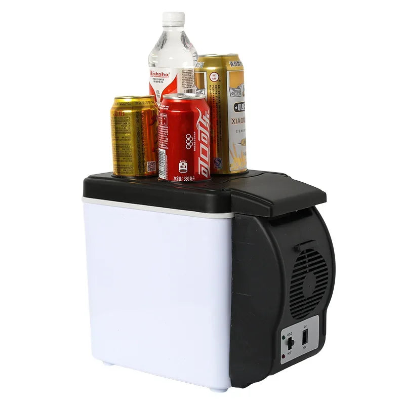 Portable 6L Car Refrigerator Mini Fridge Cold And Warm Box Mini Fresh-Keeping Incubator 12V High-Capacity Low Energy