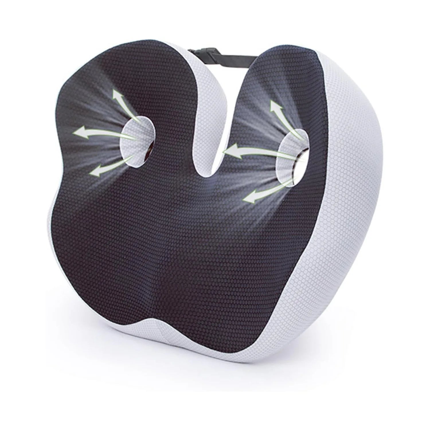 1pc Shape memory foam orthopedic cushion ergonomic coccyx cushion adjustable seat cushion width for the office,car