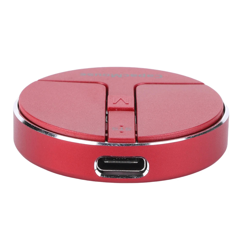 Ultra Thin Wireless Computer Mouse 3 Mode Bluetooth 5.2/2.4G/USB Capacitive Mouse Adjustable DPI with USB Receiver