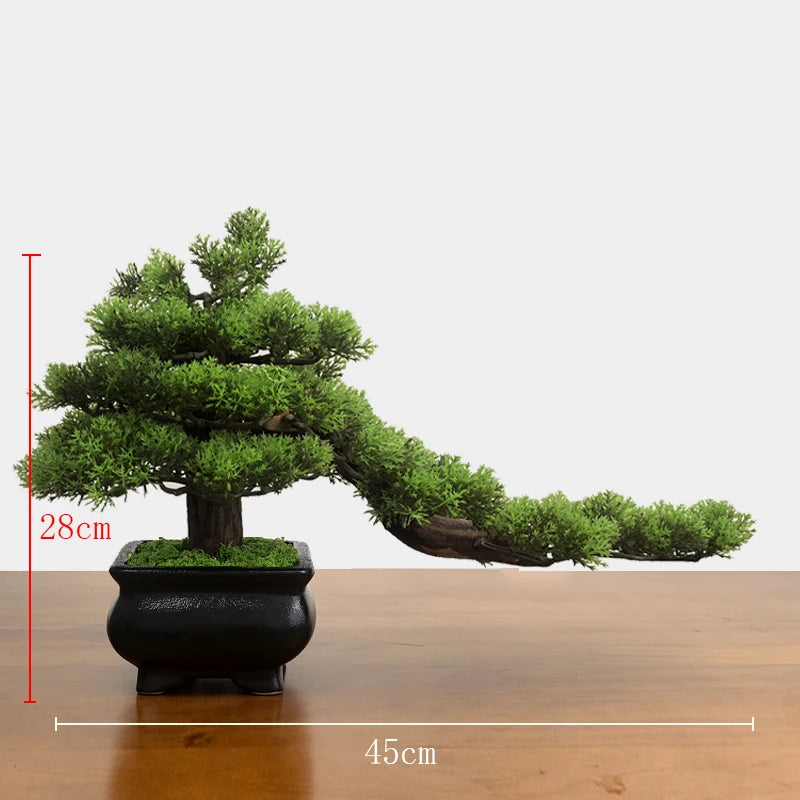 Simulation fake tree bonsai home living room Chinese sand table hotel porch landscaping decoration green plant