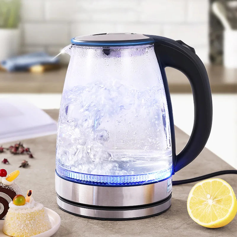 Household Kettle Glass Tea Bottle Electric Heating Kettle Teapot Cup Water Heater Portable Tea Pot Boiler