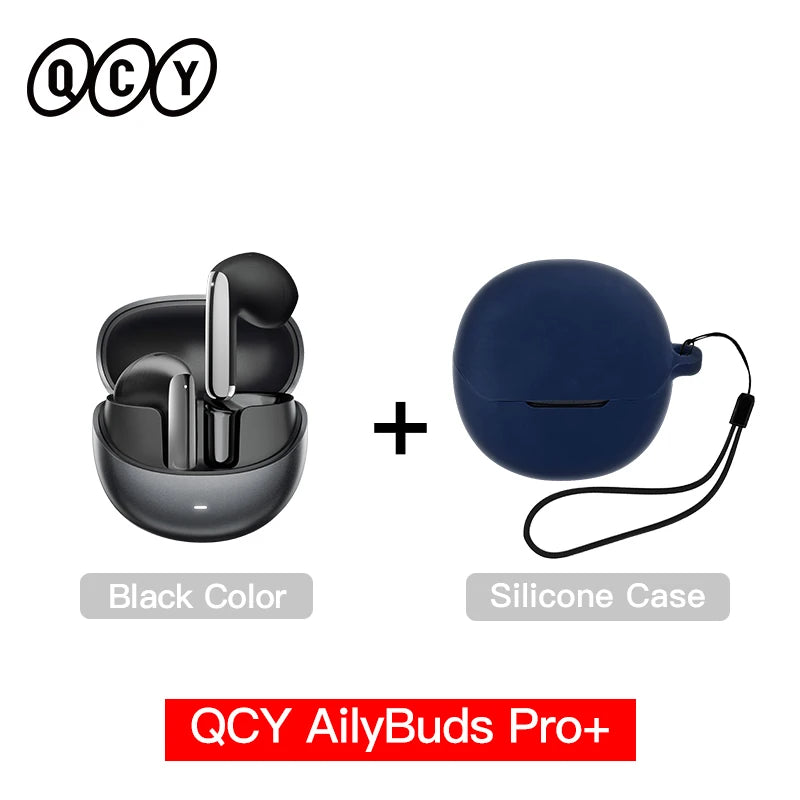 QCY HT10 AilyBuds Pro+ ANC Wireless Earphone Al Audio Hi-res with LDAC Bluetooth 5.3 Earbuds Adaptive ANC Multipoint