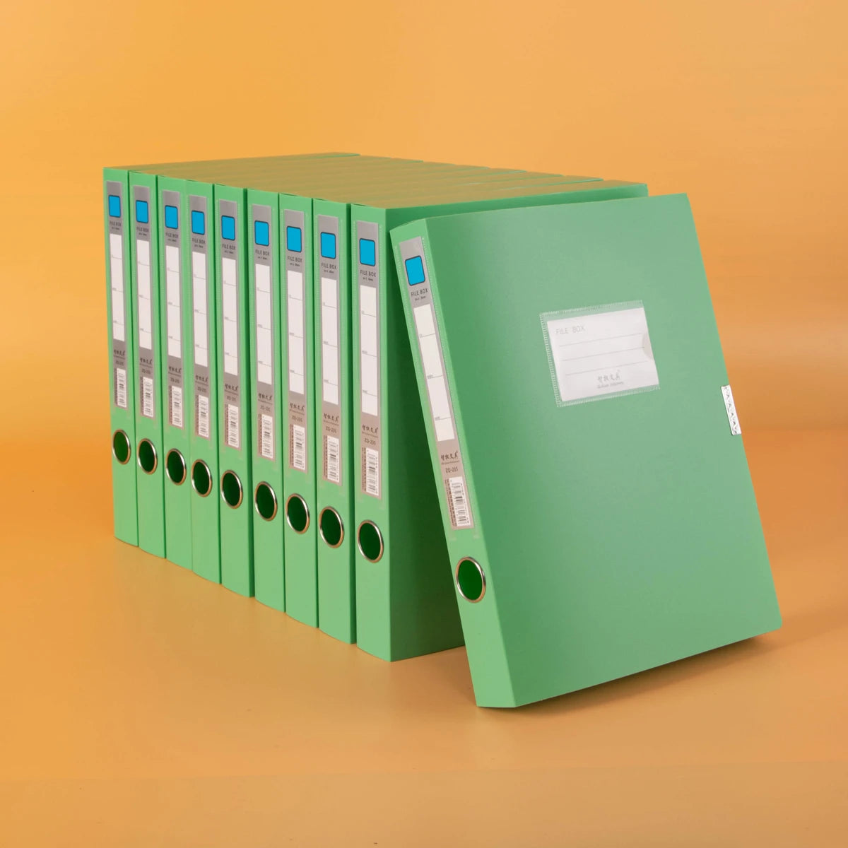 10 thickened A4 File box Office supplies 2/3.5/5.5/7.5CM plastic file box File bag File book folder file box - 10-3.5cm