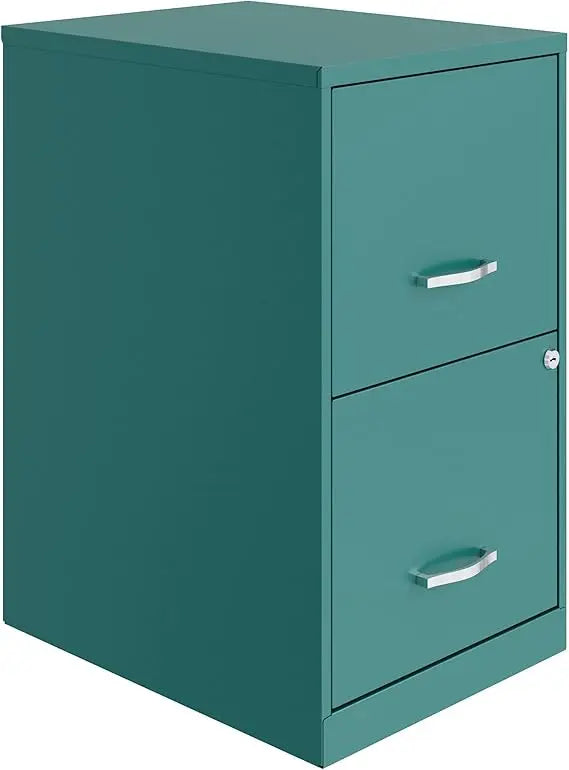 14341 18 Deep 2-Drawer File Cabinet Black - United States / Teal