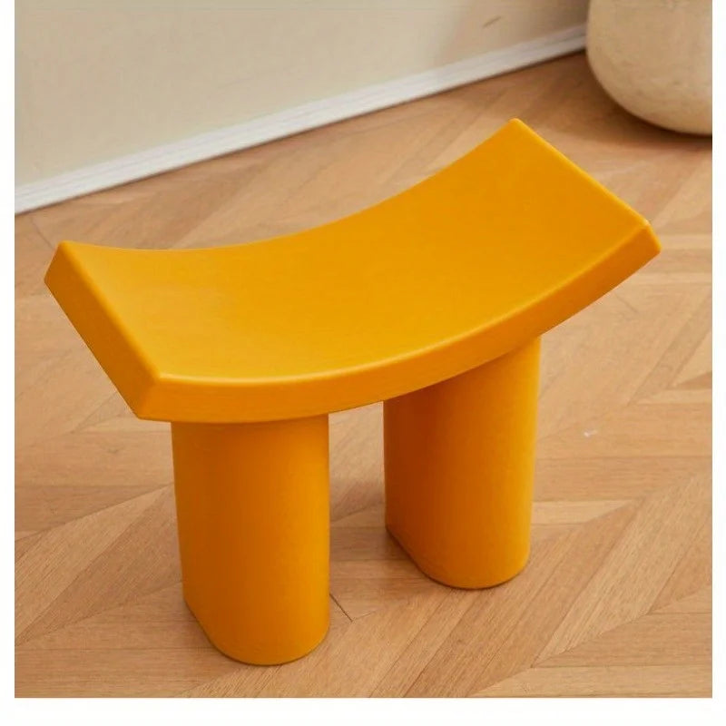 Nordic Dumbo shoe changing stool Internet celebrity plastic children’s stool home door low stool entry light luxury