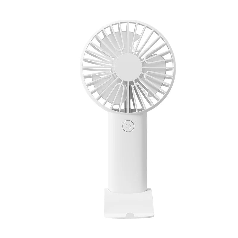 Summer Fashion Mini USB Charging Handheld Fan Desktop Small Fan With Mobile Phone Holder Portable And Simple Outdoor