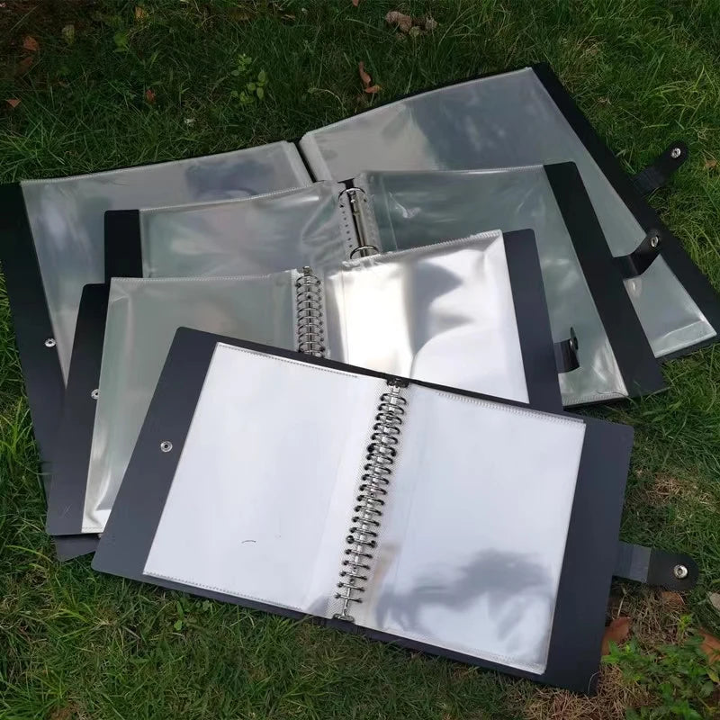 25PCS Clear Plastic A5B5A4A3 Folder Bags for Documents Transparent Sheet Loose Leaf Filling Protectors Notebook Binder