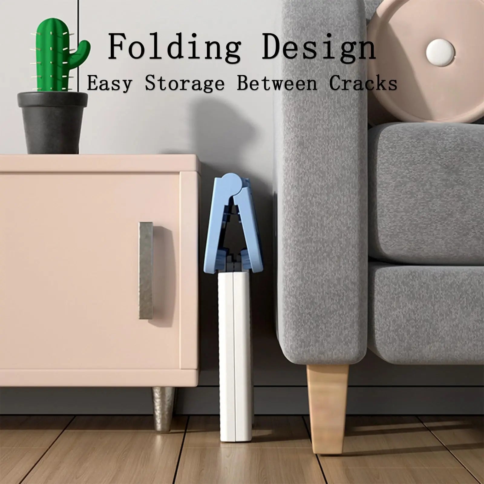 Home Folding Step Stool - Anti-Slip Surface Foot Stool with 8.7 Inch Height - Sturdy & Lightweight Plastic Foldable