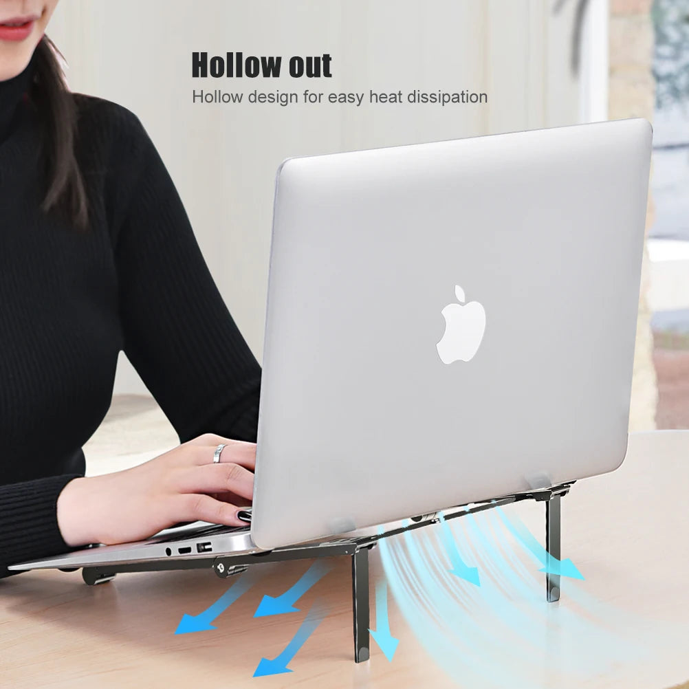 Oatsbasf Mini Laptop Holder Aluminum Adjustable Phone Stand For Macbook Pro Air iPad Notebook Tablet Holder 3