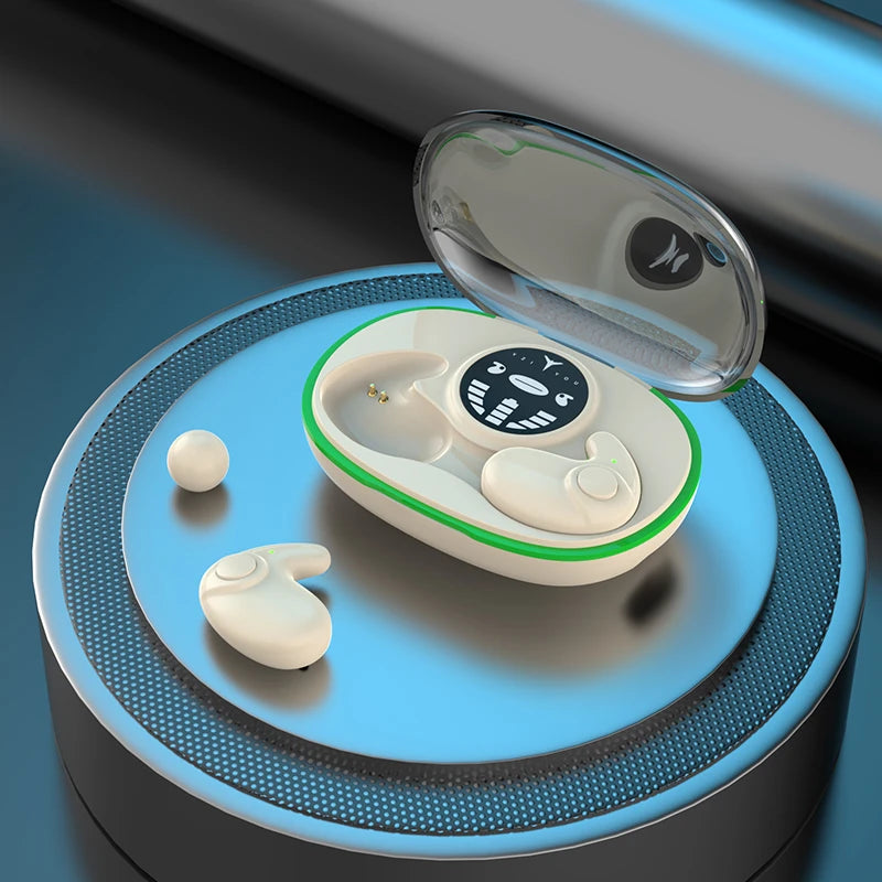 Invisible Sleep Earphones Wireless Bluetooth 5.3 Headphones IPX5 Waterproof Noise Reduction Earbuds Touch Control