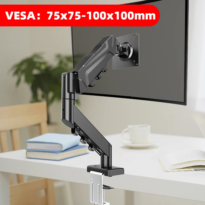 Single Monitor Mount for Screens VESA up to 32’’ Computer Bracket Adjustable Display Arm,Tablet Holder Desktop Clamp