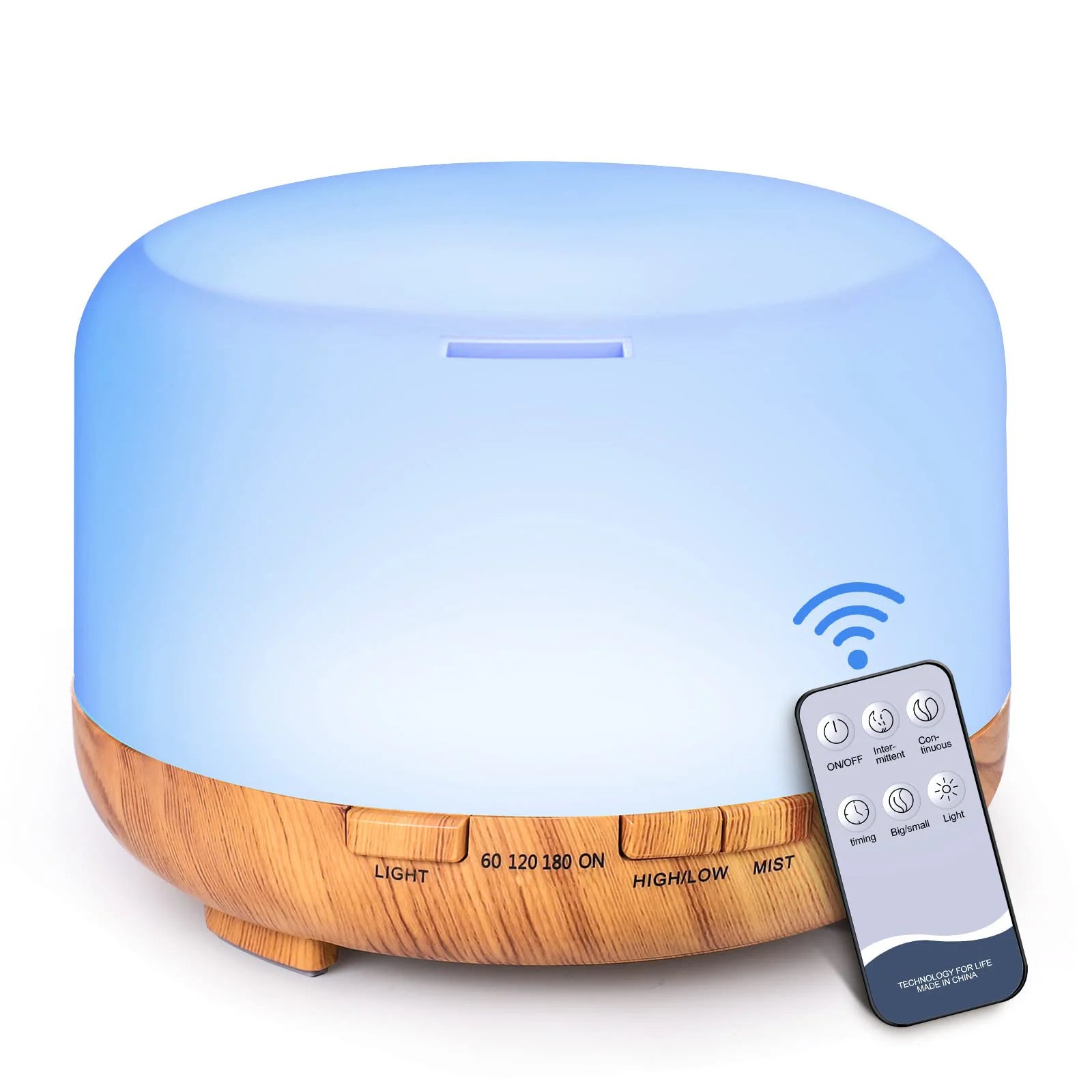 500ML Aromatherapy Oil Diffuser Auto Shut Off (When Water Runs Out) Essential Oil Aroma Diffuser Humidifier for Home