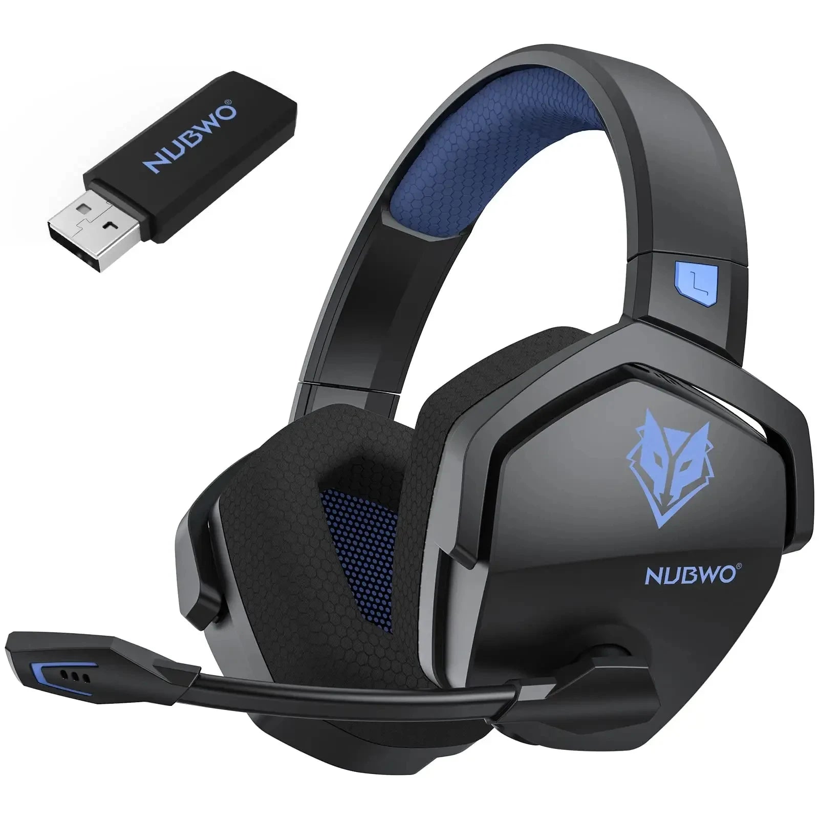 NUBWO G06 2.4G Dual Wireless Gaming Headset 5ms Low Latency 7.1 Surround ENC Mic For PC PS4 PS5 Gaming Bluetooth