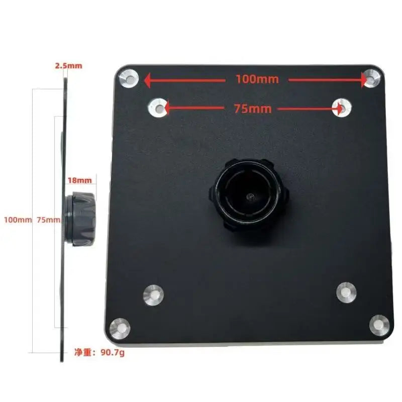 Metal Monitor Holder 100x100 75x75 VESA Mount Portable Stand Adjustable Desk Bracket for 14 to 24 inch Monitors