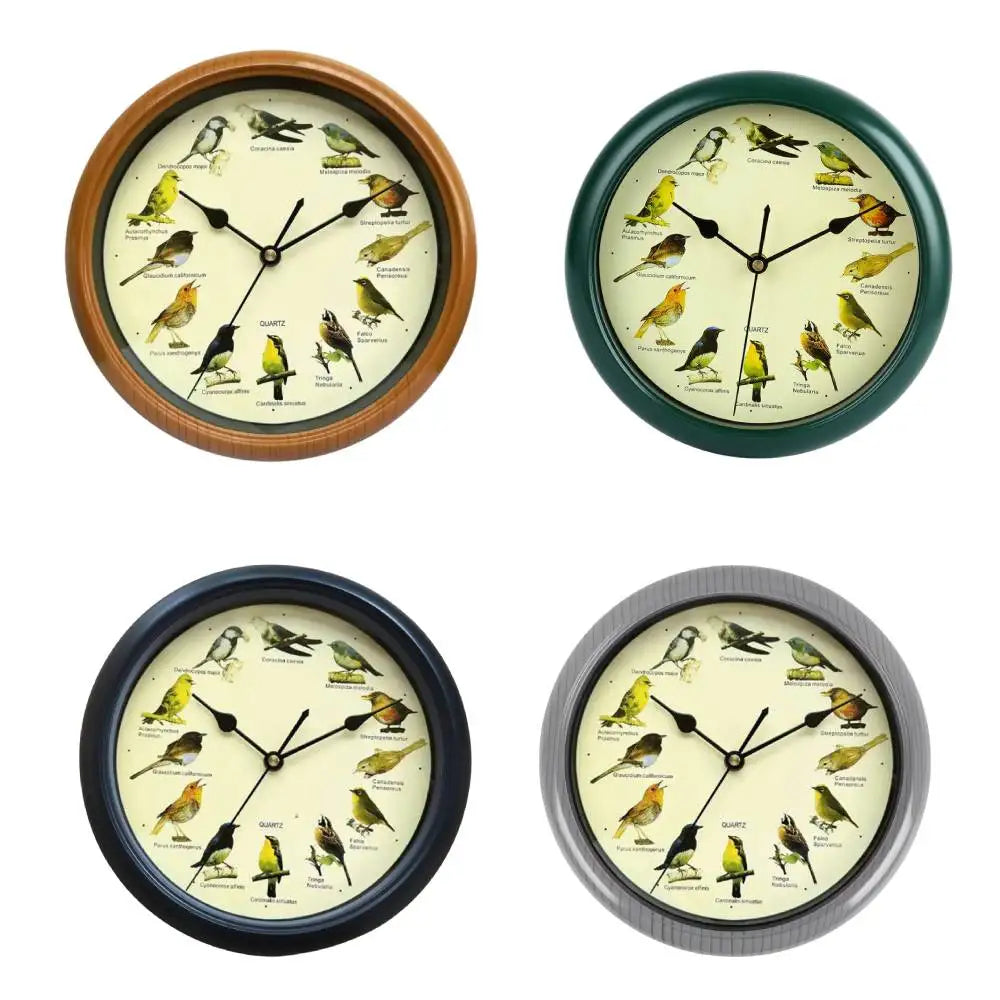 Wall Hanging Clock Decor Singing Bird Wall Clock Bird Clock With Sound Hanging Clock Decor for Kitchen Walls Shelf