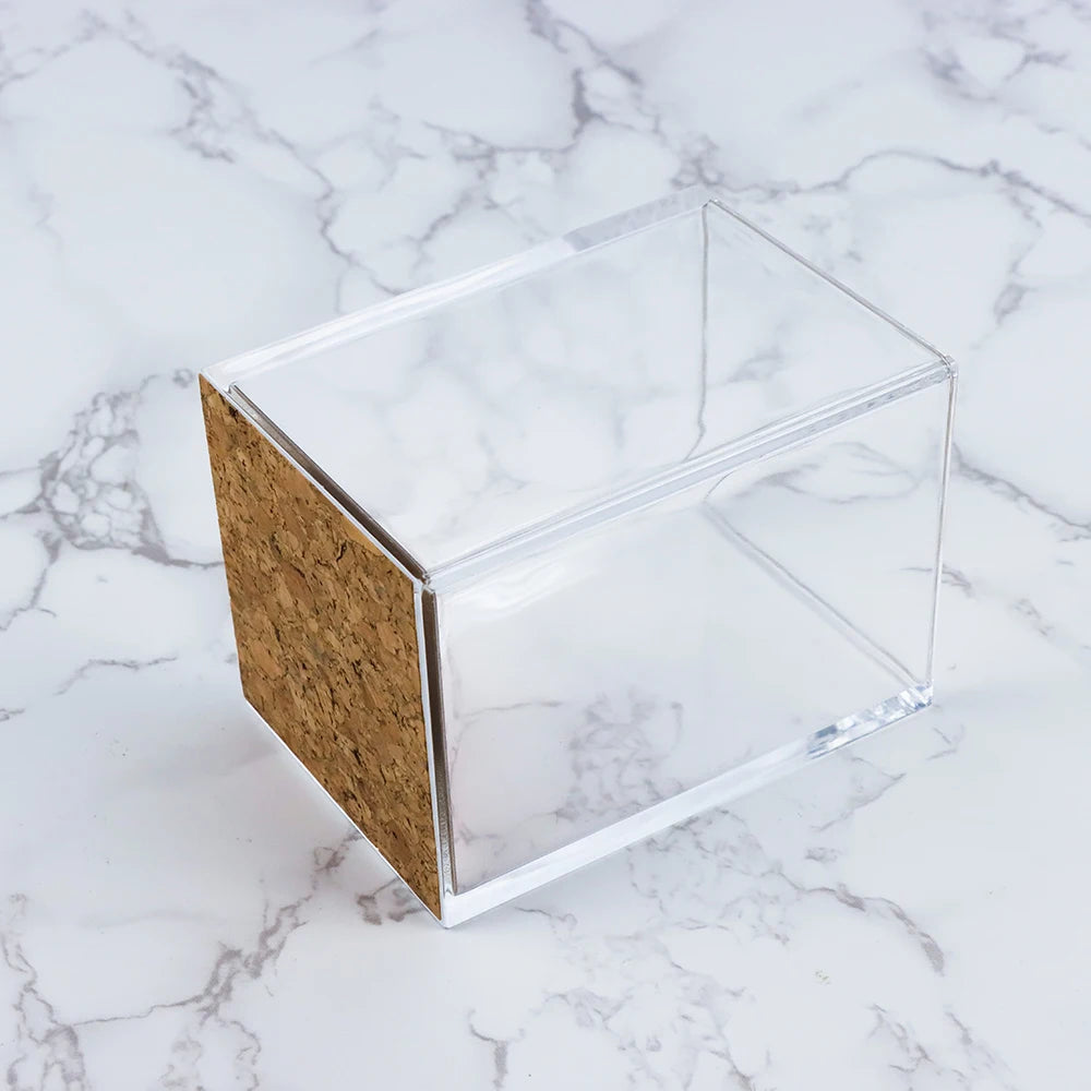 Pen Holder Clear Acrylic Makeup Brush Holder Pencil Holder Desk Organizer Cup Rose Gold Pencil Pot Office Organizer