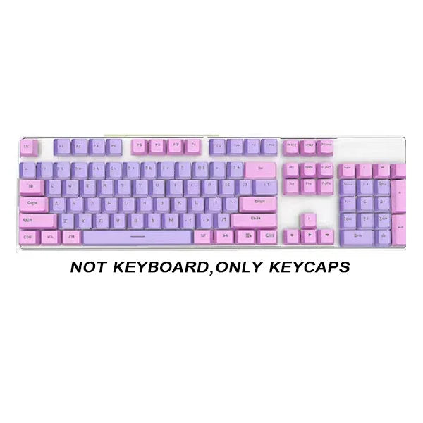 104pcs ABS Universal Mechanical Keyboard Keycaps Ergonomic Blank Keycaps For Cherry MX Keyboard Replacement OEM Backlit