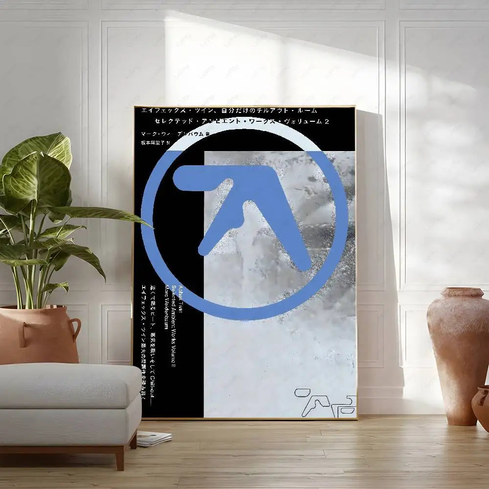 DJ A-Aphex T-Twin Cool Album Poster Multi-Purpose Wall Art for Living Room Bedroom Office Hallway Bar Home Decor Gift