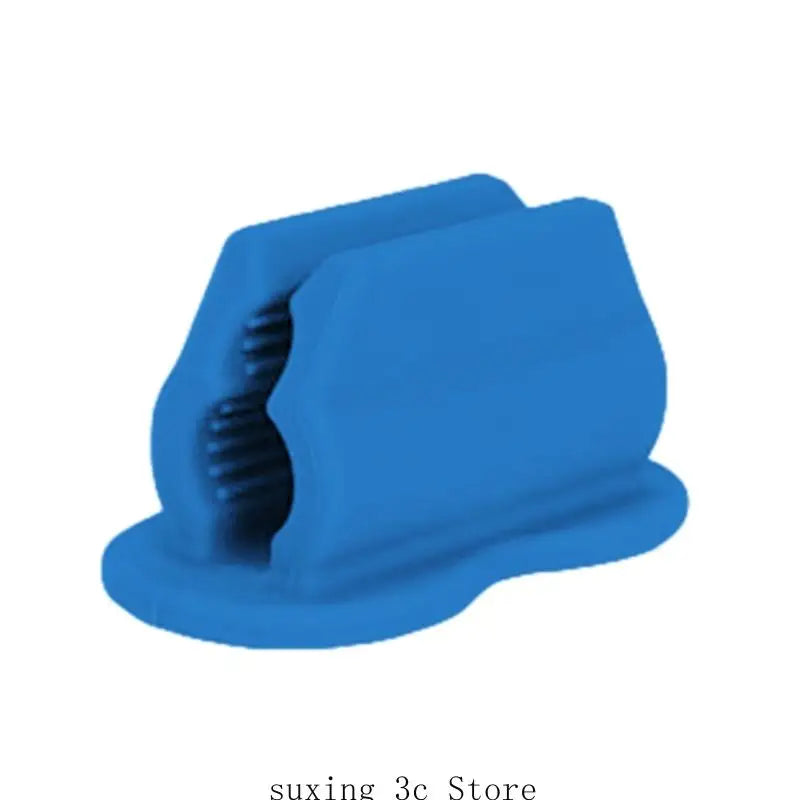 Silicone Pen Holders Marker Holders Easy to Install Adhesive Pencil School Office Supplies for Desk and Wall - Blue