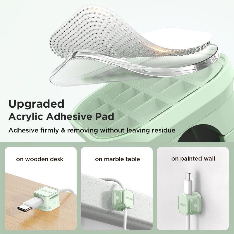 Colorful 3/6PCS Magnetic Cable Clips Cable Smooth Adjustable Cord Holder Under Desk Cable Management Wire Keeper Cable