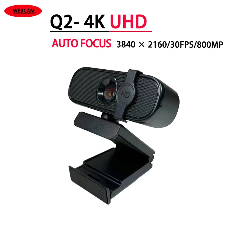 EXHQDR WEBCAM 4K/2K/1080P U autofocus suitable for video conferencing webcast. Plug and play built-in noise reduction