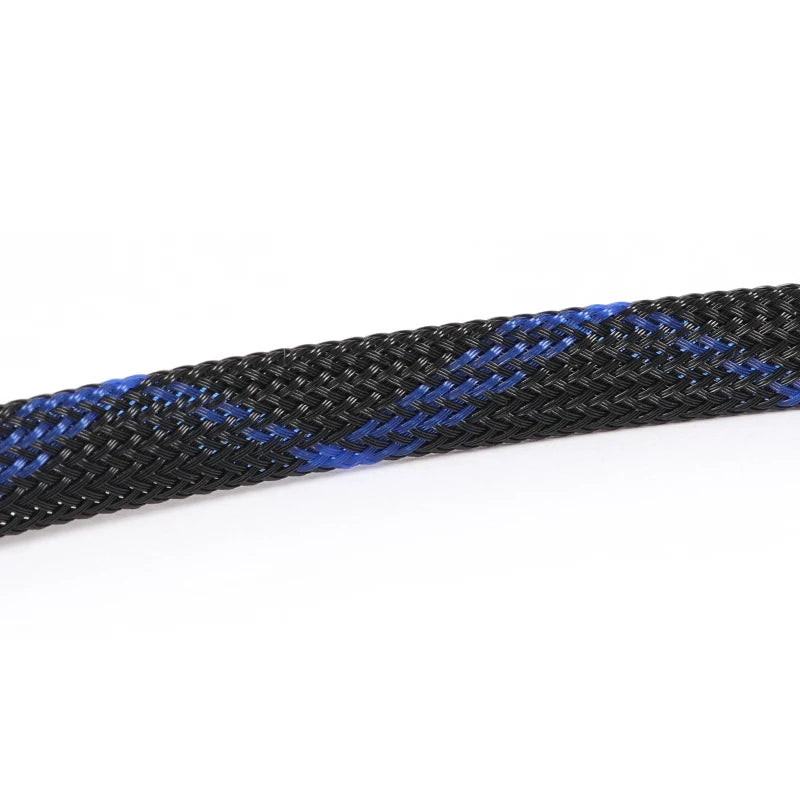 5M Multicolor PET Insulated Braid Sleeving 2mm - 40mm Expandable Wire Cable Sheath Flame-retardant Nylon Braided Mesh