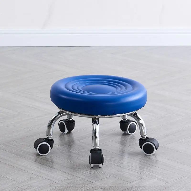 Household wheeled floor-cleaning chairs wheeled seam sealing stools low stools rotating nail and pedicure round stools