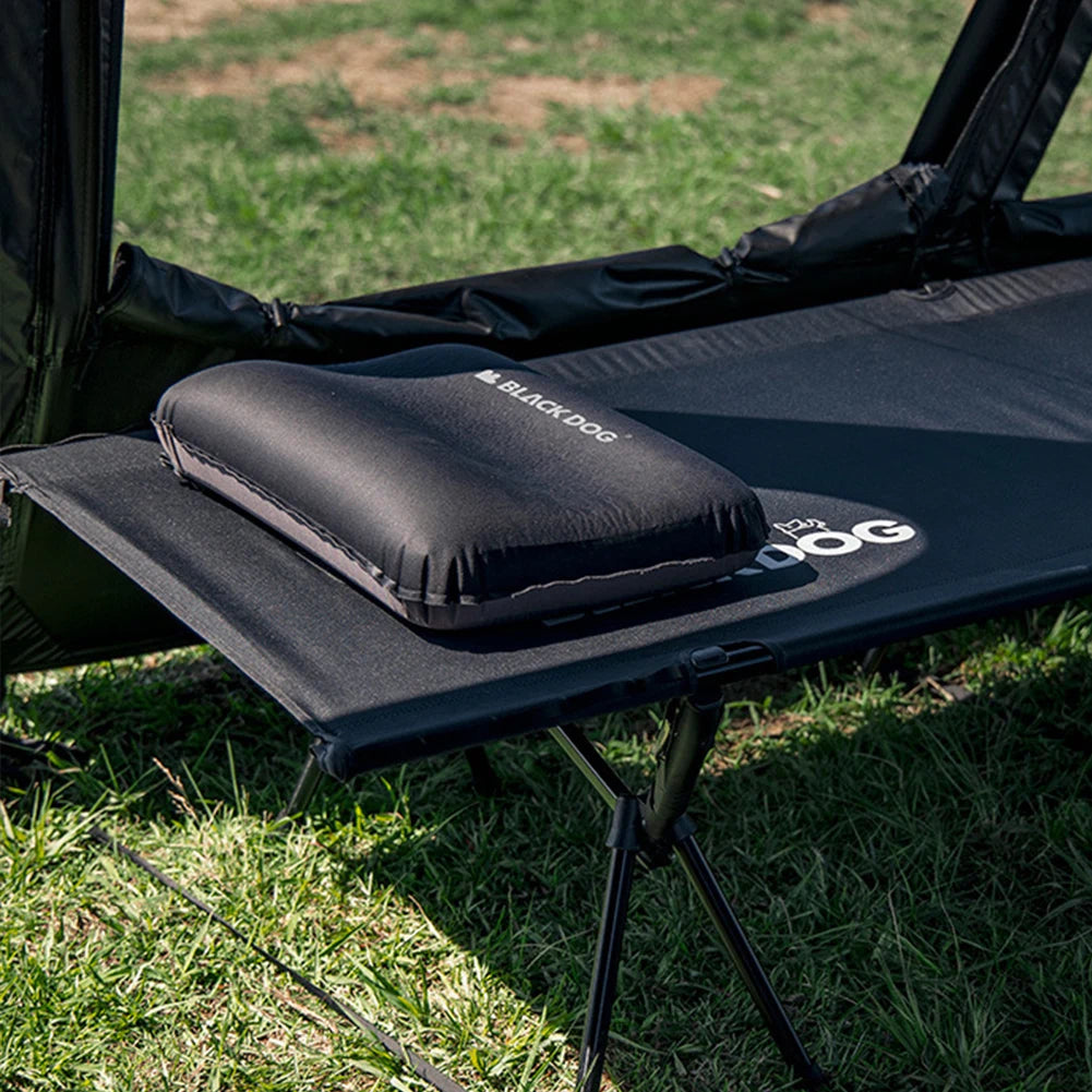 Portable Camping Pillow Ergonomic Automatic Inflatable Pillow Outdoor Memory Foam Pillow Comfort Square Pillow Camping