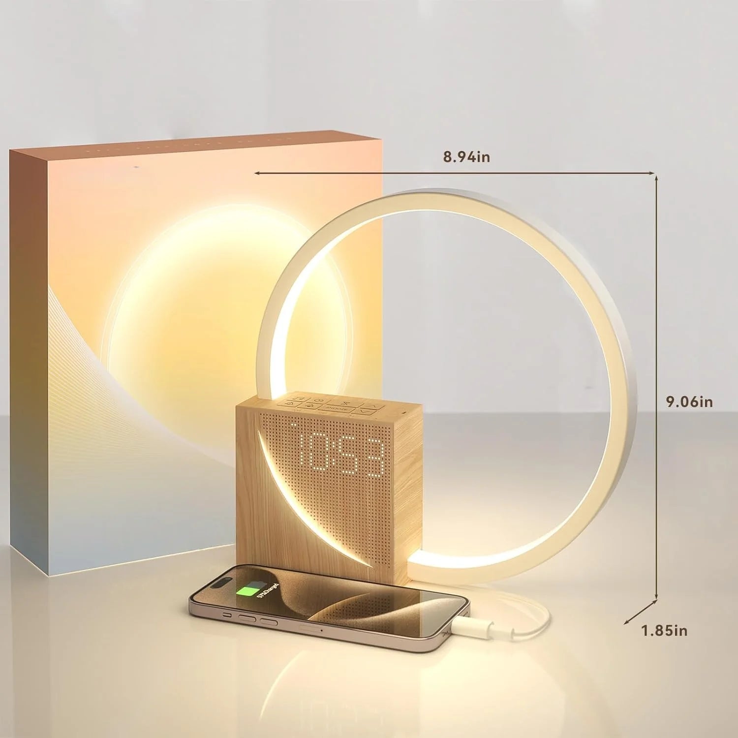 Sunrise Alarm Clock for Heavy Sleepers Adults Wake-up Light Sleep Aid 10 White Noise Sound Machines with 30/60/90 Timer