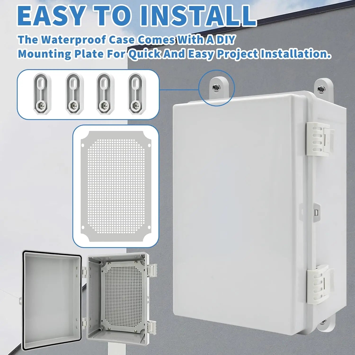 ABS plastic junction box AD type outdoor waterproof junction box