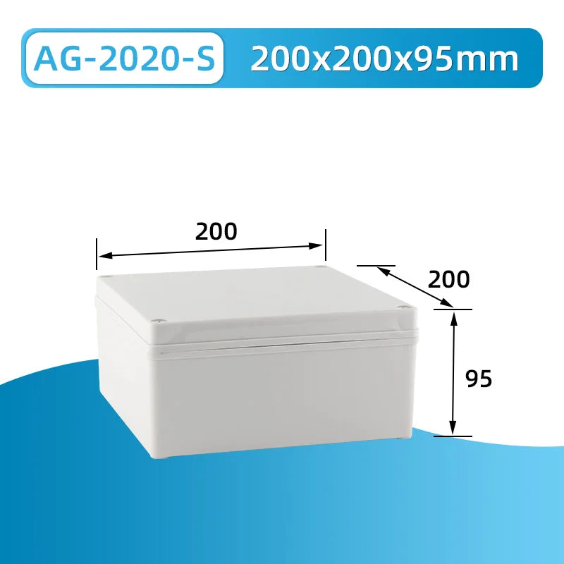 Outdoor waterproof power box ABS plastic IP67 electric control box DIY indoor wire shell connection cable branch