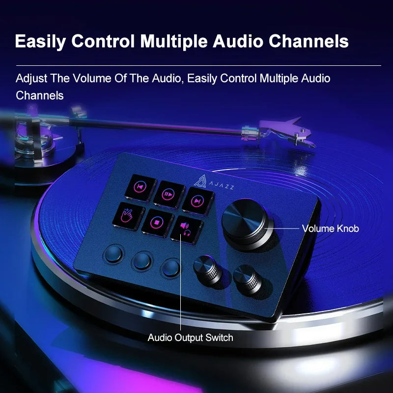 Ajazz AKP03E Programmable Macro Keyboard Multifunctional Console Panel Assistente Custom Button Mini Keyboard For PC