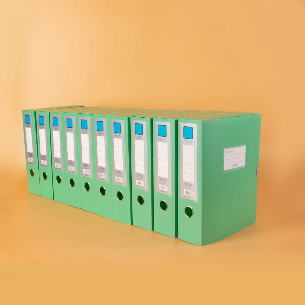 10 thickened A4 File box Office supplies 2/3.5/5.5/7.5CM plastic file box File bag File book folder file box - 10-