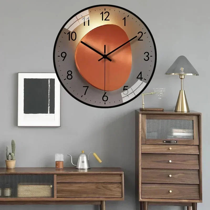 Originality Wall Clock Silent Non-Ticking Battery Operated Wall-mounted Clock Living Room Bedroom Kitchen Office