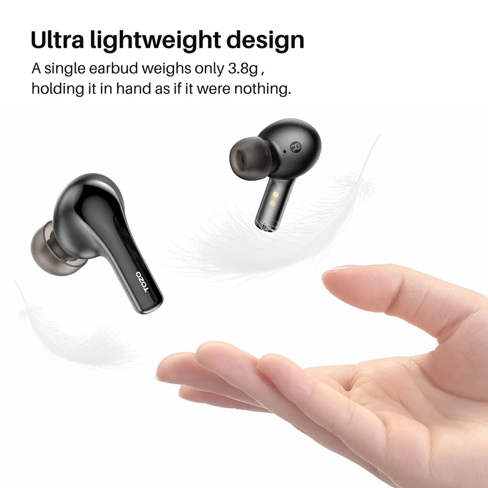 Refurbished TOZO TWS Earbuds ENC HD Call Wireless Bluetooth Sport Headsets Earphones Ultralight Portable Outdoor Home