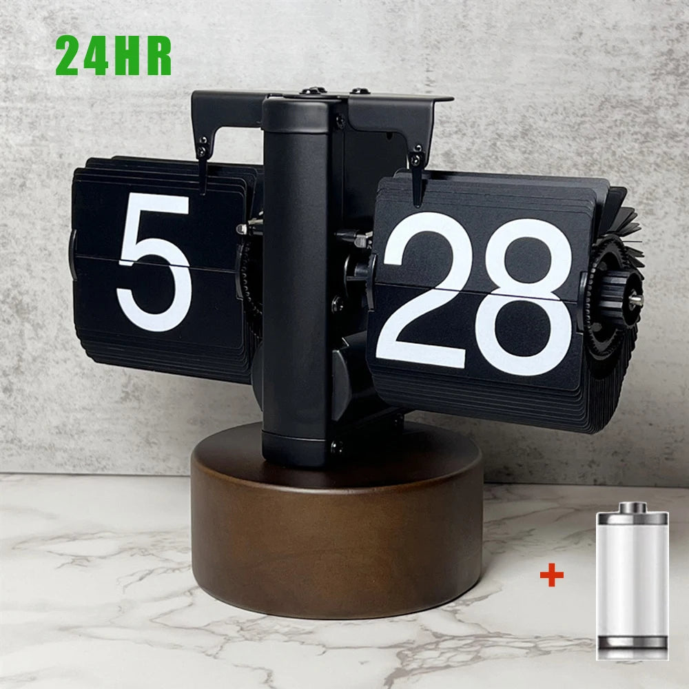 Automatically Flipping Clock with Time Page Turning.Full of Sense of Technology.For Home Decoration.Battery Included