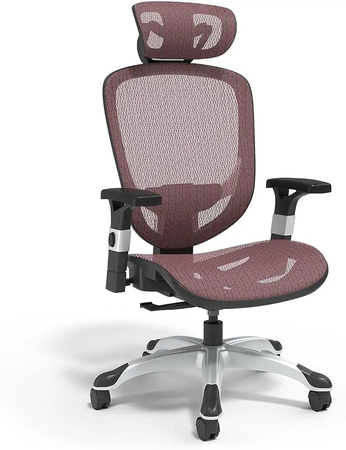 Hyken Ergonomic Swivel Task Chair Adjustable Office Chair with Breathable Mesh and Lumbar Support Perfect for Home