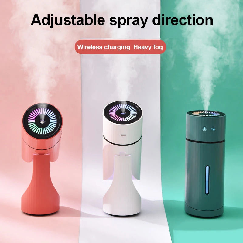 260ML Wireless Air Humidifier USB Aromatherapy Diffuser 1000mAh Rechargeable Battery Ultrasonic Cool Mist Maker Quiet