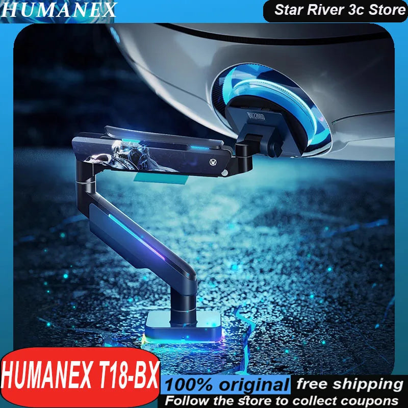 humanex-t18-bx-monitor-stand-cantilever-20kg-compatible-with-a-49-inch-screen-computer-robotic-arm-rgb-custom-monitor-bracket