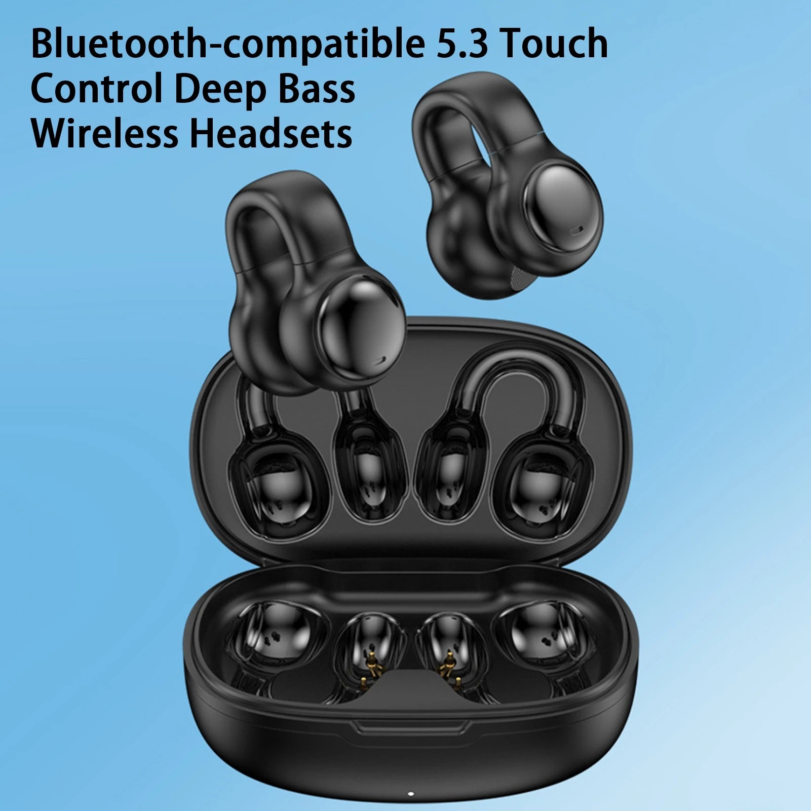 Wireless Headphones Bluetooth Earbuds HiFi Sound Stereo Surround earphones for Game Biking Workouts Hiking Climbing