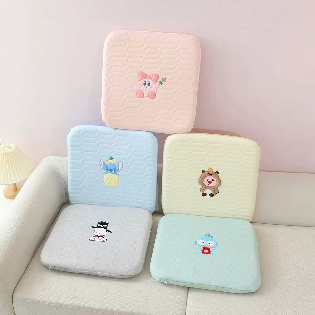 Memory Foam Ice Silk Comfortable Sitting Cushion Kuromi My Melody Cinnamoroll Seat Cushion Chair Floor High Quality