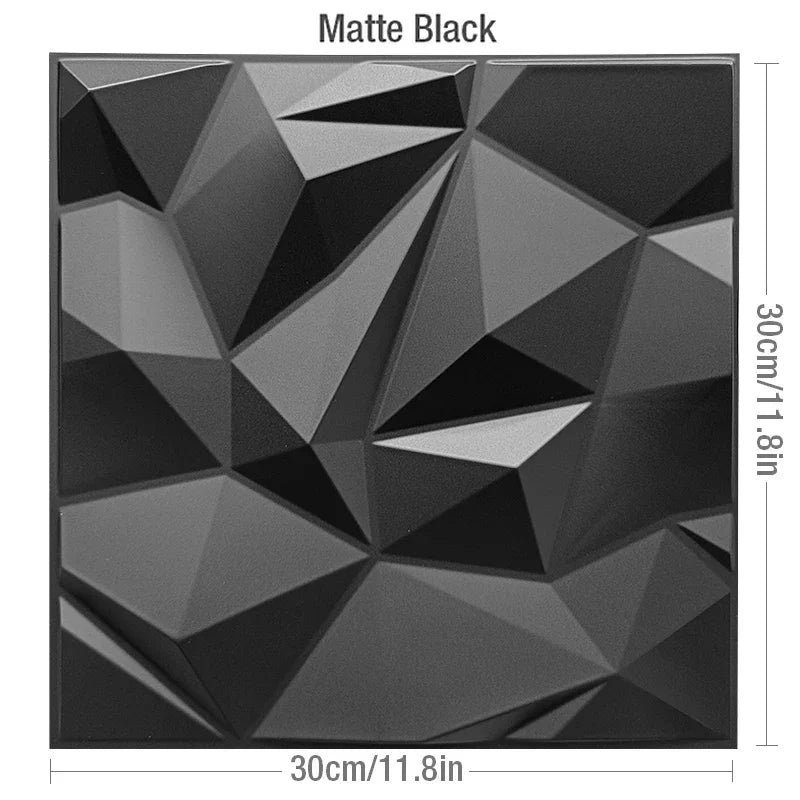 30x30cm DIY 3D wall panel stereo dimension non-self-adhesive indoor wall decor suitable living room hall bedroom hotel